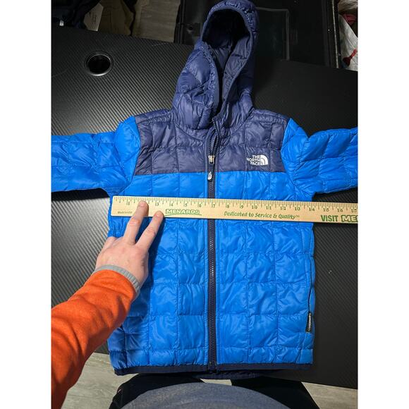North Face Toddler Thermoball Quilted Puffer Kids Jacket Blue Size 5T - Picture 6 of 11